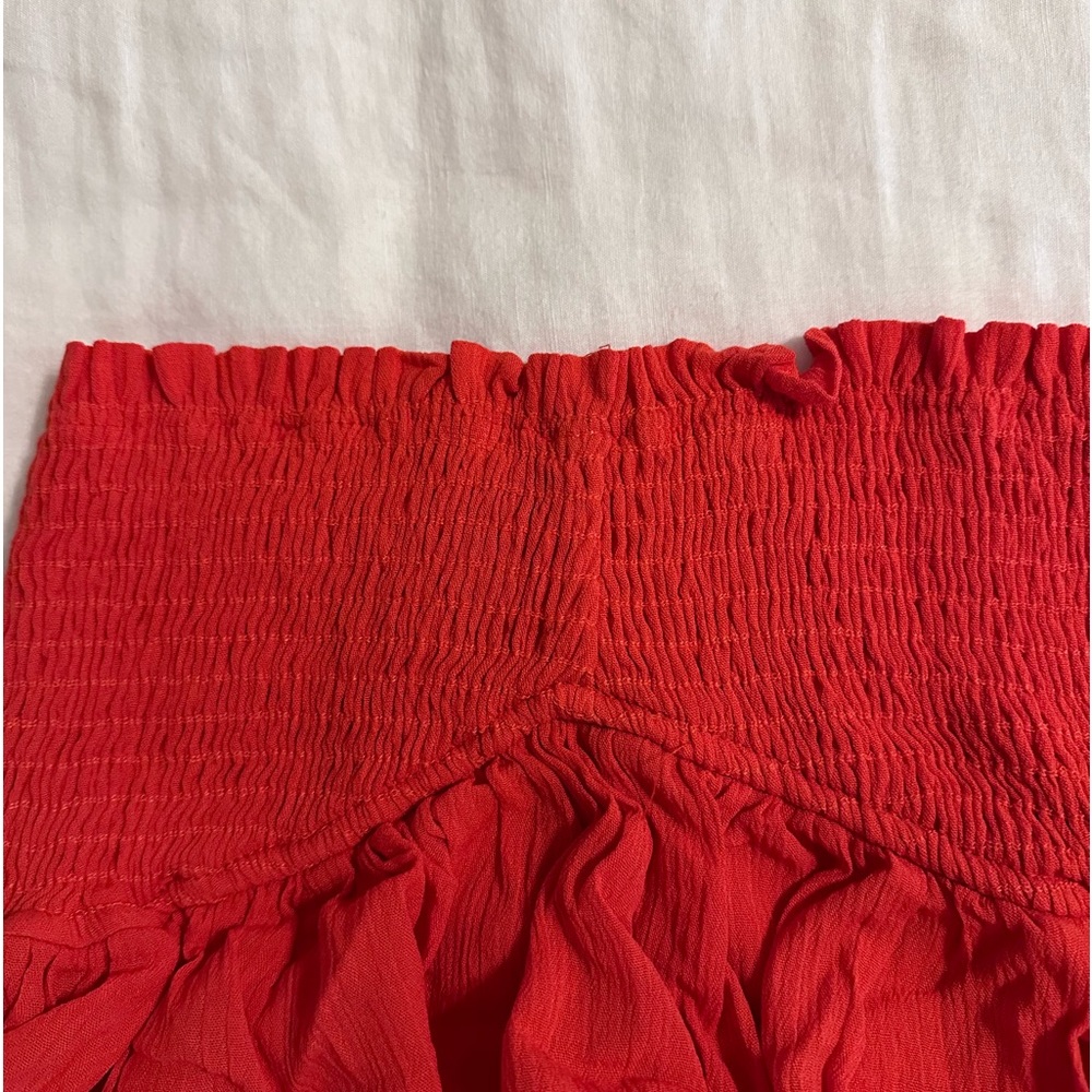 Red Ruffle Skirt - Picture 4 of 4